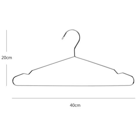 Basics Perchas De Madera Para Prendas De Traje, Natural, 10