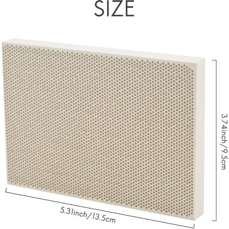 Keramische Soldeerplaat – Honingraat, 135x95x13 Mm, Voor Gasbranders En Infraroodverwarming