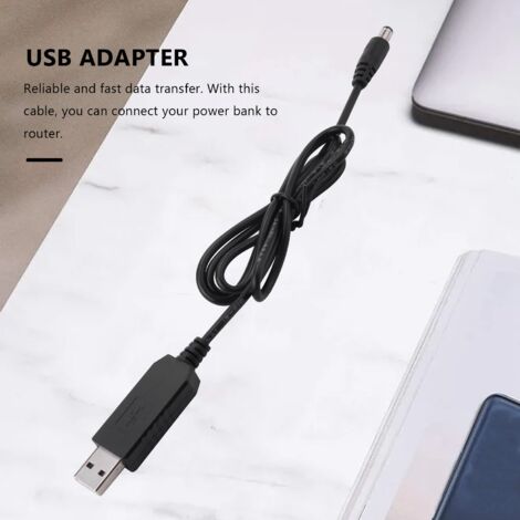 Kenable Cavo Alimentazione USB To CC 2m – USB 2.0 A 2.1mm X 5.5mm, 5V 2A