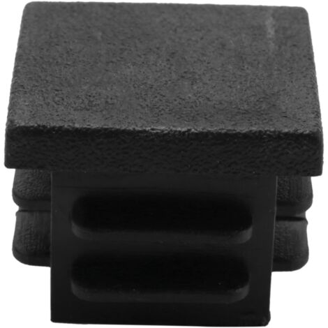 10x Tapones De Láminas Tubo Cuadrado 40x40 Mm Cuadrado Negro Tapas De Plástico