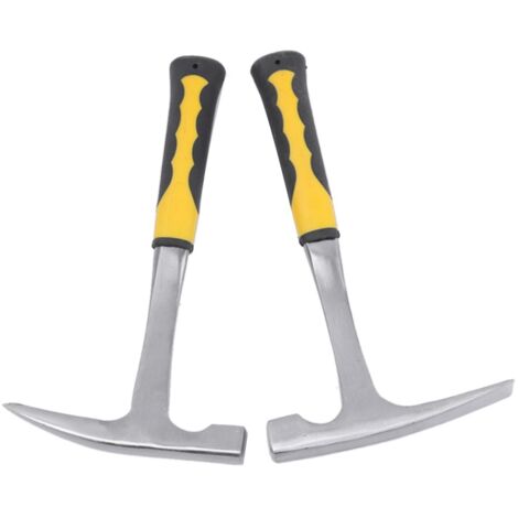 Martillo Geológico De Doble Cabeza (804-1028g) – Punta Y Plana, Mango De Goma Para Exploración
