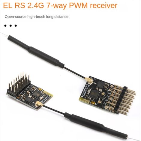 Receptor ELRS 2.4G 7CH PWM ExpressLRS RX 2400RX con protocolo PWM/CRSF ...