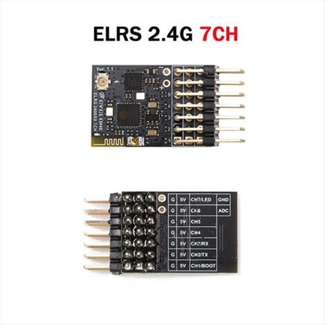 Receptor ELRS 2.4G 7CH PWM ExpressLRS RX 2400RX con protocolo PWM/CRSF ...