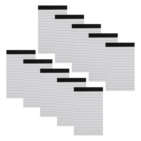 10 Recambios De Cuadernos De Bolsillo A7 Con 30 Hojas Rayadas Para Escritura A Mano 87449778