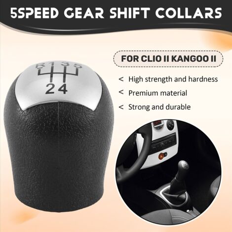 Pomo De Cambio Para Ford Kuga 2008-2012 – Perilla 5/6 Velocidades En Cuero PU Y ABS, Fácil Instalación