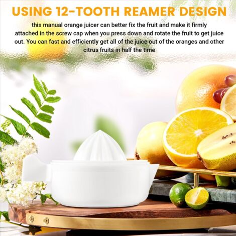 Exprimidor Manual De Cítricos - Pack De 2 Unidades, Con Filtro, Fácil De Limpiar, Para Limones Y Naranjas