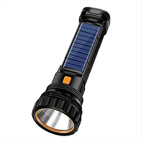 Linterna Solar Multifuncional Con 3 Fuentes De Luz LED Y Funciona Como Power Bank