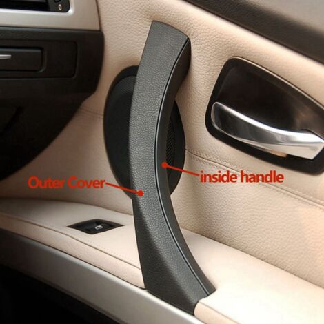 Maniglia Interna Passeggero Anteriore/Posteriore In ABS Per BMW Serie 3 E90 E91 E92 (2004-2012), Colore Nero