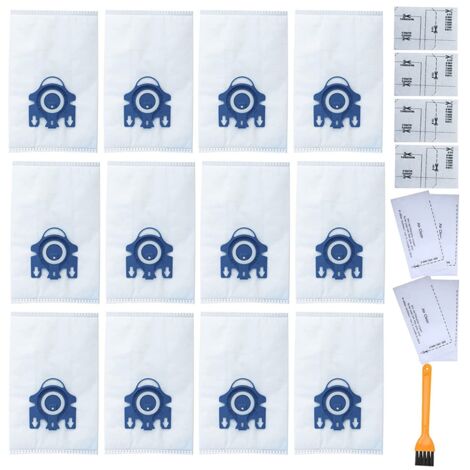12 stofzuigerzakken voor Miele GN 3D Classic C1 Complete C2 C3, S600, S800, S5000 en S8000 serie stofzuigerzakken, automatische zeer efficiënte zakken, 3 afzuigfilters en 3 beschermingsfilters
