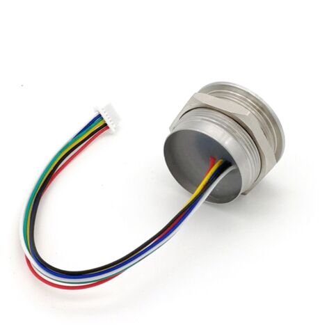 Produktbild von Veciado R503 Fingerabdruckmodul Mit RGB-Ring – 508 Dpi, 192x192 Pixel, Speicher Für 200 Finger, 3,3 V, RS232