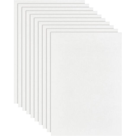 Papel Rectangular 20 piezas de papel rectangular de fibra cerámica blanca de 29,5 x 20,8 ...