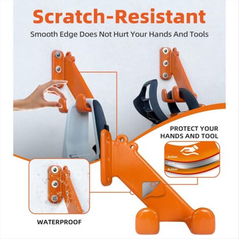 Soporte De Pared Para Motosierra De Acero De 2 Mm, Carga Máxima De 35 Kg, Montaje Vertical U Horizontal, Ideal Para Garaje Y Taller