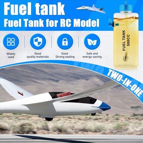 Réservoir D'essence Transparent 300cc Pour Avion RC – Compatible Gaz Et Nitro, Pièce CNC Solide