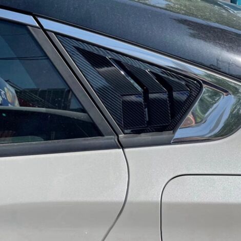Carbon Fiber Rear Window Louver Shutter Cover Trim – Fits Toyota Camry 2018-2021