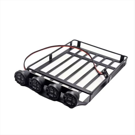 Portaequipajes RC De Metal Con Luz LED Para MN 1/12 | Accesorio De Alta Simulación Para Coches A Escala