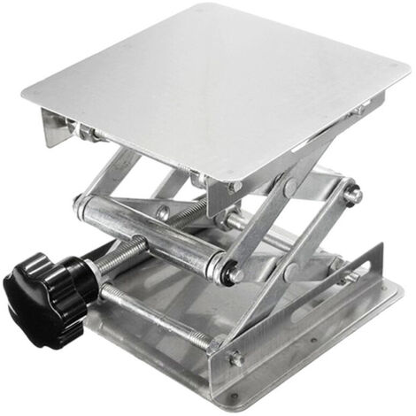 Laborhubtisch, Laborhubplattform aus Edelstahl, verstellbarer Laborhub 45–150 mm, Laborhubständer 100 mm x 100 mm, Tragfähigkeit 10 kg (1/4)