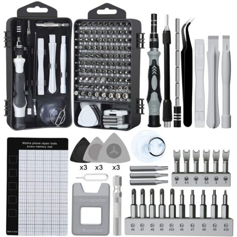 Handwerkzeuge 138-in-1 Mini-Präzisions-Schraubendreher-Set, Kit, Werkzeuge, kleine Box, Torx-Schraubendreher, Computer, Laptop, PC, Demontage, für MacBook, iPhone, Reparatur, Brille, Heimwerken, Uhr, (1/5)
