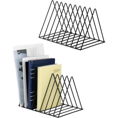 1 Stck dreieckige Buch-Organizer, Aufbewahrung fr Schallplatten, 9  Fcher, Zeitschriftenhalter, zur Aufbewahrung von Zeitschriften, Bchern,  Fotoalben