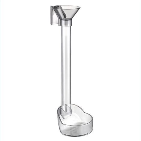 GABRIELLE Zusammengebautes Futterrohr, Aquarium-Futterrohr, zwei Futterpositionen für Ober- und Grundfische (21–27,5 cm)