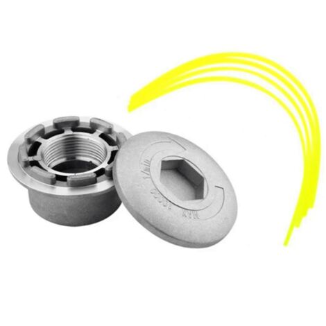 Freischneiderkopf, Trimmerkopf mit Aluminiumdrähten, 4-fädiger Universal-Trimmerkopf, Trimmerkopf, Universal-Freischneiderkopf, Freischneiderkopf, für den Garten (1/5)