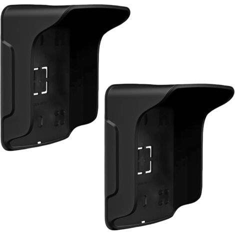 Lot de 2 housses de protection contre la pluie pour sonnette de porte : plastique étanche, anti-éblouissement, protection contre la pluie pour la plupart des sonnettes vidéo (1/5)