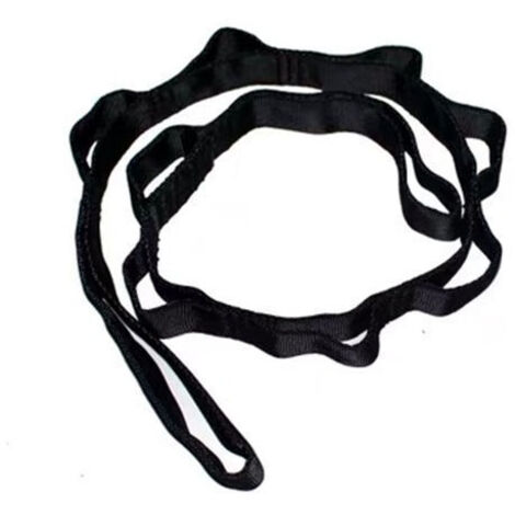 Daisy Chain 110 cm  Verlängerungsgurt für Yoga-Hängematten  Kletterseil  Yoga-Stretching-Gurt  Verstellbarer Nylon-Sportgurt  Übungsbänder für Stretching, Pilates, Fitness, Klettern
