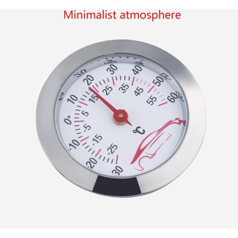 Holzthermometer Aus Buche – Weiß, 20 Cm, Analog Von -30°C Bis 50°C – Für Innen & Außen