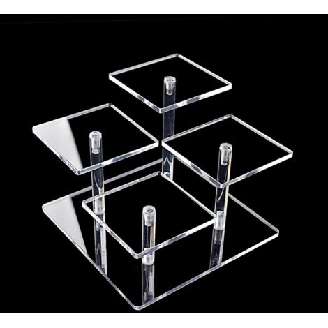 Transparenter Acryl-Präsentationsständer für Sammlerstücke, Schmuck, Kuchen, Donuts, Parfüm, 1 Stück (1/5)