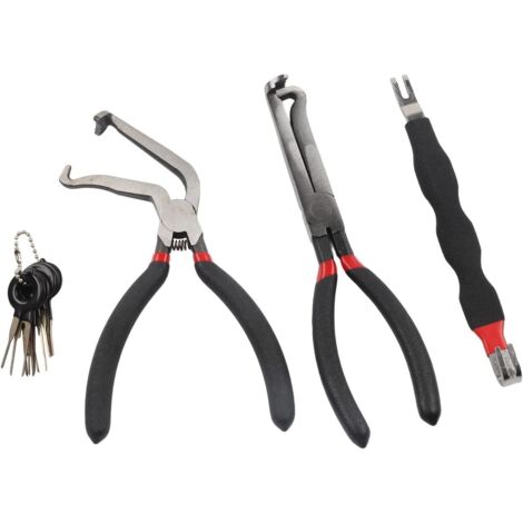 Set mit 3 Werkzeugen zum Entfernen elektrischer Steckverbinder, inklusive 8 Klemmenlösern, Kabelbaum-Trennzangen für Kfz-Reparaturen (1/5)