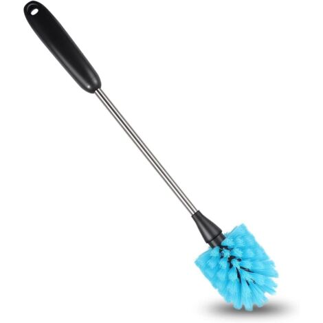Flaschenbürste, 38 cm lang, Flaschenreinigungsbürste, geeignet für Tassen, Weingläser, Thermoskannen, Babyflaschen, Küchenreinigungsbürsten, Blau (1/4)