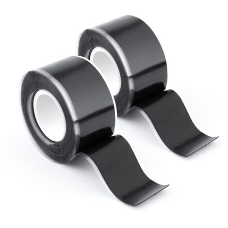 Rollen Grip Tape für Griffe, 2,5 cm x 3 m selbstverschweißendes Silikon-Griffband, Wickelband für Gymnastik-, Fitness- und Sportgeräte, Lenker, Hanteln und Werkzeuge