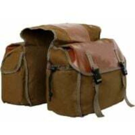 GABRIELLE Retro-Fahrradtasche, Gepäckträger, doppelte Rücksitztasche für Fahrrad, Motorrad