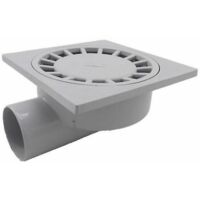 Par 200 mm x 200 mm Auslass 75 mm Bodenablauf Badezimmer Nassraum Dusche PVC Kunststoff 1 Stück-weiß