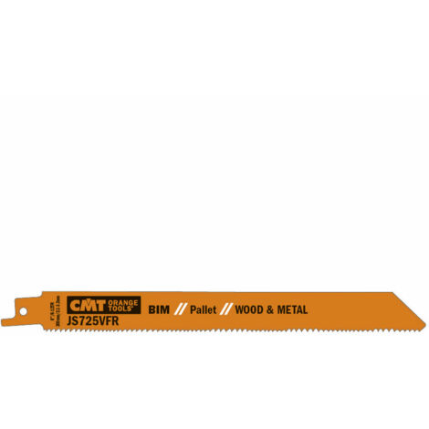 JS725VFR-5 5 SÄGEBLÄTTER FÜR HOLZ/METALL BIM 200x2.1-3.2x8-12TPI (SS/M) (1/5)