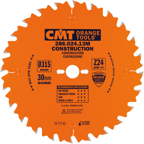 286.024.13M Sageblatt CIRCULAIRE Fur CONSTRUCTION Mit LIMITEUR HW 315x3.2/2.2x30 Z24 5'ATB