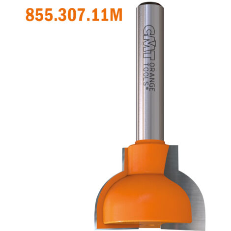 Produktbild von CMT ORANGE TOOLS 939.187.11 – Radiusfräser Mit Kugellager – Schaft 8 Mm – D 18,7 Mm – R 3 Mm – Hartmetall
