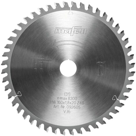 Mafell Sägeblatt KSB-AL160 160x1,2-1,8x20mm Z48 FZFA Akku Handkreissäge 092605