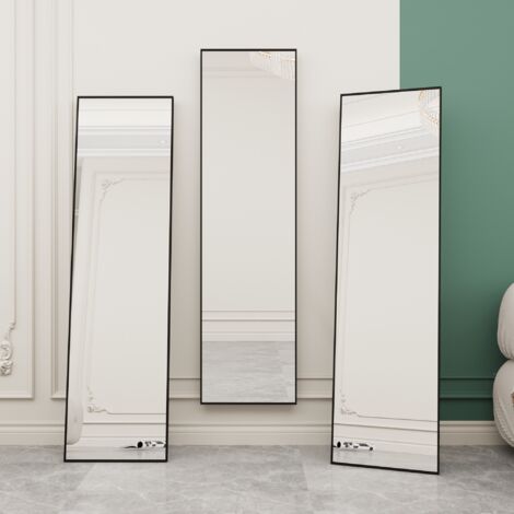 GOPLUS Miroir Pleine Longueur 150x56CM,Miroir Rectangulaire sur Pied