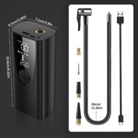 Ipflin Gonfleur Pneus Voiture 150 PSI, 12 V 6000 MAh Compresseur à Air Portatif, Pompe A Velo Electrique Rechargeable USB-C Avec Lumière LED Numérique Pour Voiture, Moto, Ballons De Vélo