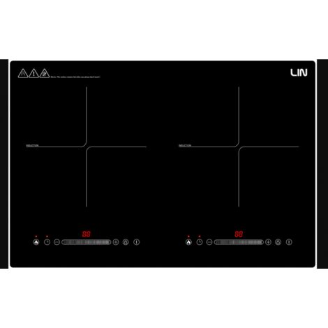 Piano Cottura a Induzione LIN LI2H-180 con Cavo da 1,2 m e Potenza di 3200 W (1/5)