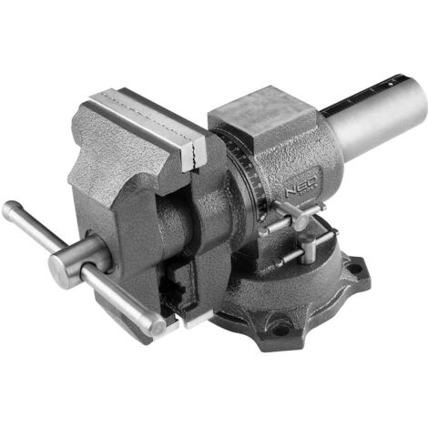 Morsa da banco ROTATIVA e base Girevole - 100mm - con Incudine - 35-030 NEO TOOLS (1/5)