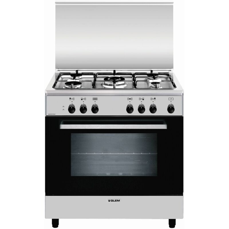 Glem Gas A855EI Four Et Cuisini re Electrique Gaz Noir Acier Inoxydable glem-gas-a855ei-four-et-cuisini-re-electrique-gaz-noir-acier-inoxydable