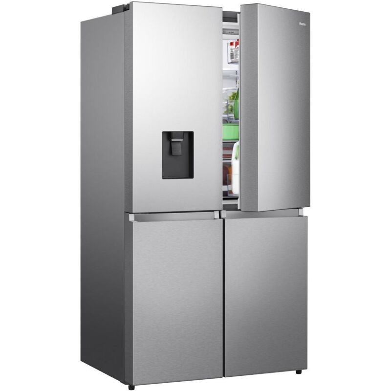 Hisense RQ758N4SWSE frigo américain Pose libre 606 L E Acier inoxydable — free download