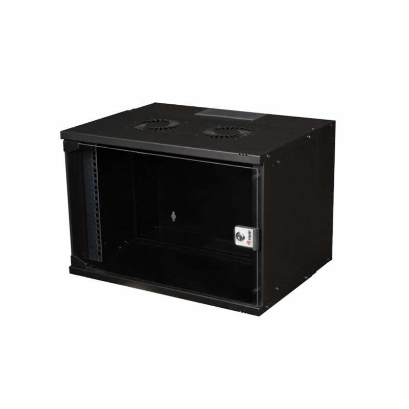 Etagère Rack 12U Murale Extralink EX.7256 - Cabinet Réseau Noir 600x600