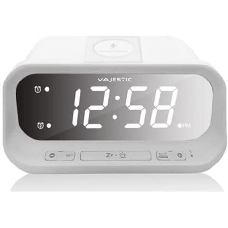 Majestic New Majestic SVE 236WI réveil blanc design rectangulaire (1/2)