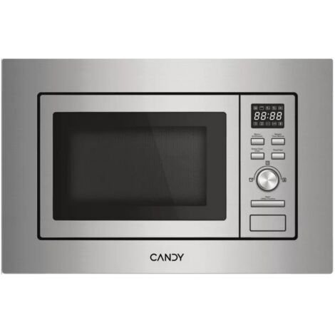 Candy – Micro-ondes encastrable 20 L CA20FMW7NG – 800 W avec grill – 13 programmes automatiques – Inox pour cuisine moderne