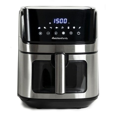Melchioni 118340033 Friteuse Simple 6,5 L Indépendante 1600 W Noir Acier Inoxydable (1/3)