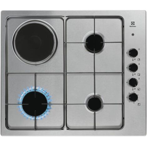 Electrolux EGL62821OX Inox Intégré 58 cm Combi 4 Brûleurs