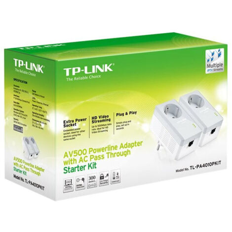 TP-LINK TL-PA4010PKIT AV600 Powerline Starter Kit