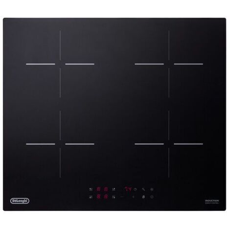 De Longhi YLI 60 Plaque de cuisson encastrable 59 cm Induction 4 feux Noir